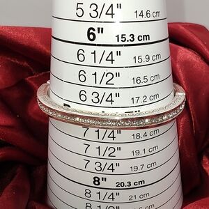 Beautiful Vintage Brighton Crystal Encrusted Clamper Bracelet